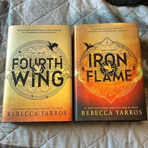 Fourth Wing Iron Flame Hardcovers
